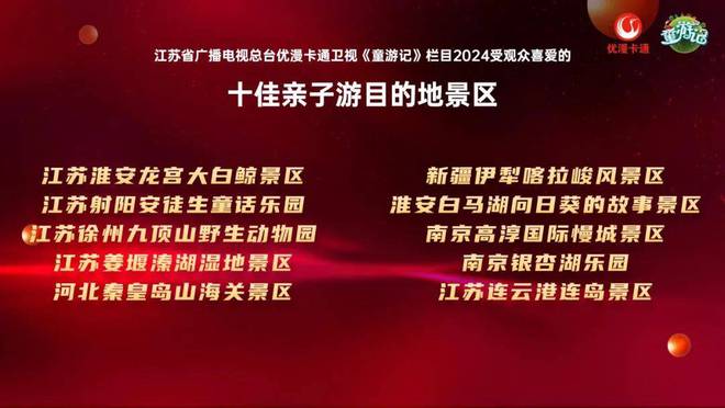 九游娱乐：《童游记》2024年度观众喜爱的十佳亲子游目的地景区发布(图1)