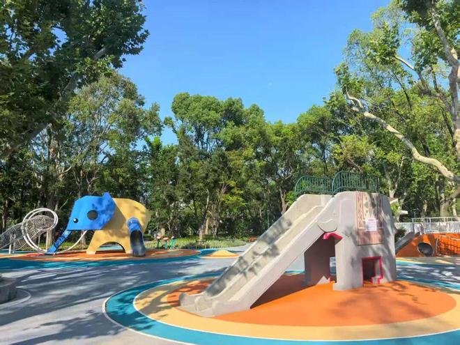 杨浦公园“大象滑梯”焕新归来快来打卡你的“爷童回”(图6)