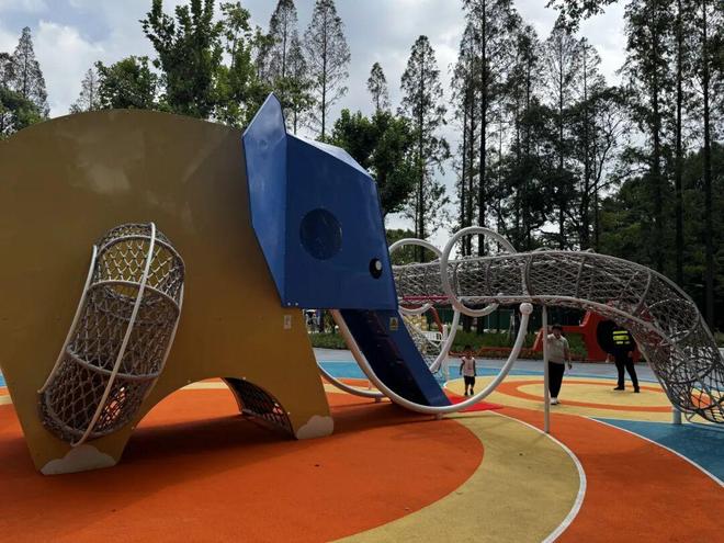 杨浦公园“大象滑梯”焕新归来快来打卡你的“爷童回”(图9)