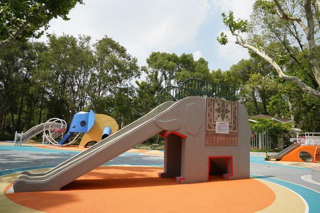 九游娱乐：童年回忆大象滑梯回归啦！杨浦公园“象素乐园”开启试运行