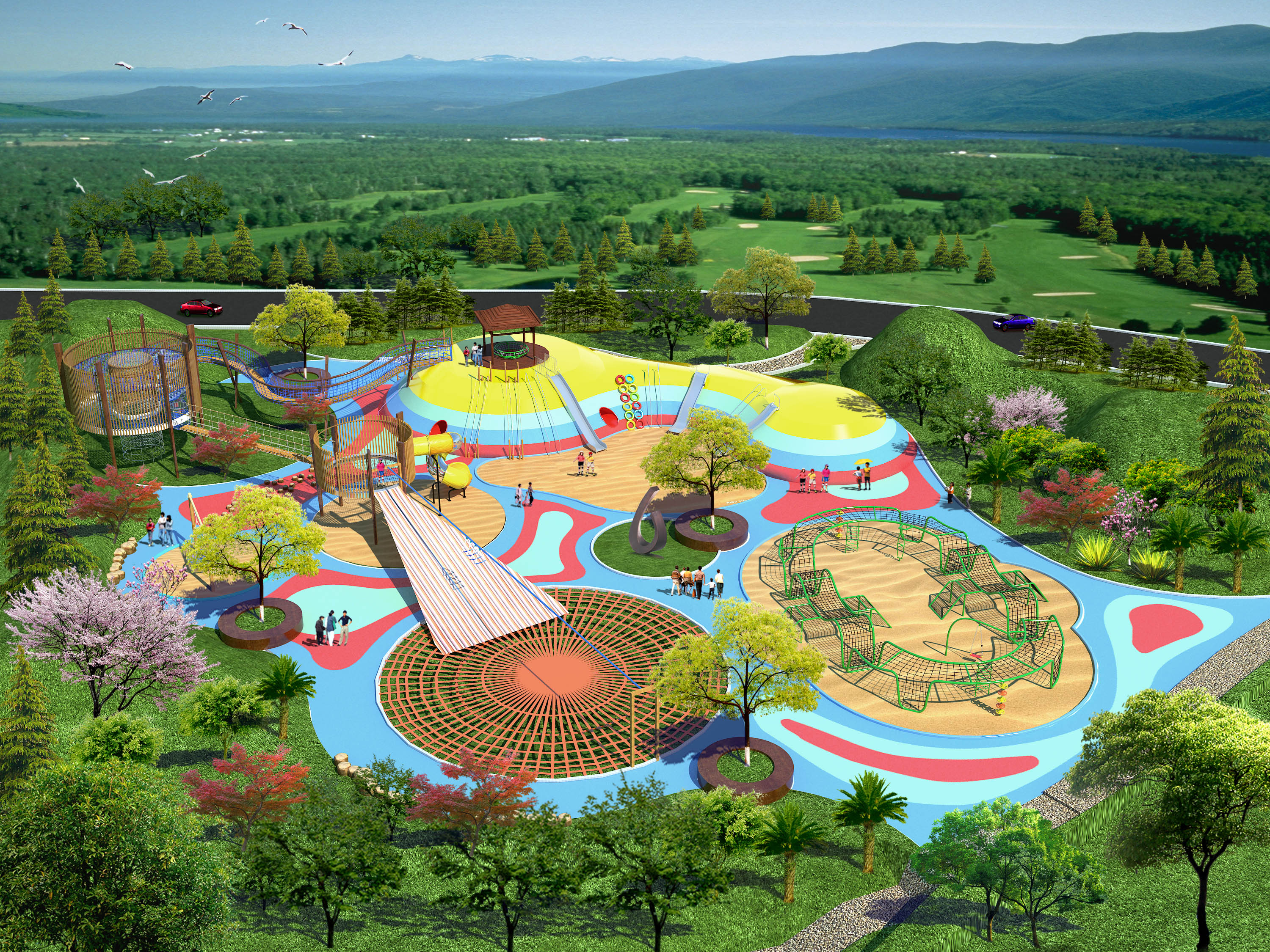 九游app：南山公园童乐园正式开园 生态绿肺变身儿童成长乐园(图1)