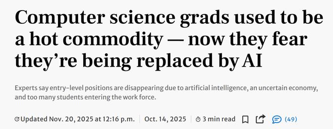 九游app：美国码农正被AI「大屠杀」！Karpathy惊呼26届毕业生崩溃(图7)