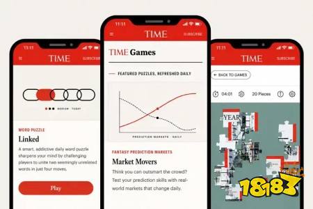 九游娱乐：《时代杂志》推出TIMEGames网页互动游戏包含虚拟市场预测、文字连线及拼图等游戏(图1)